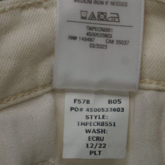 New Joe's Jeans The Diego Denim Trouser Tapered + Cropped in Ecru size 36 - Picture 16 of 16